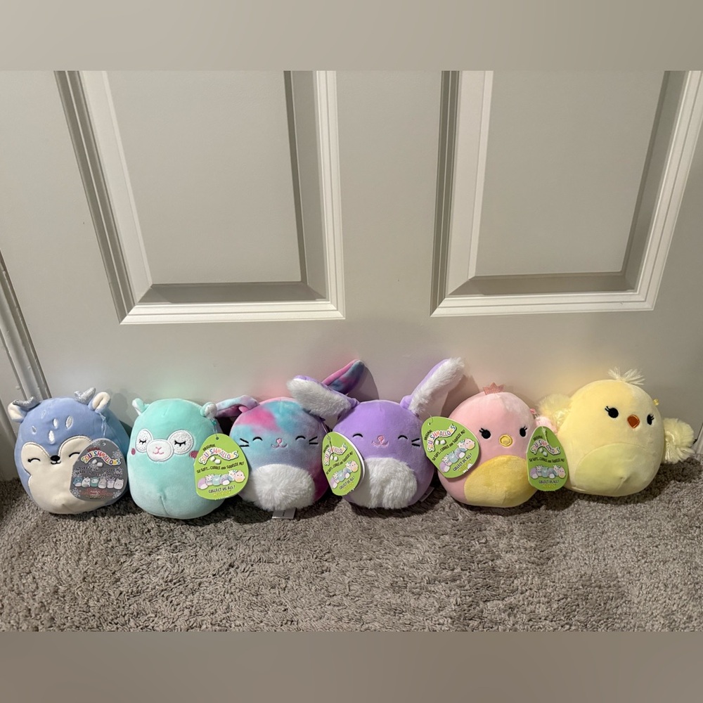6 mini squishmallows